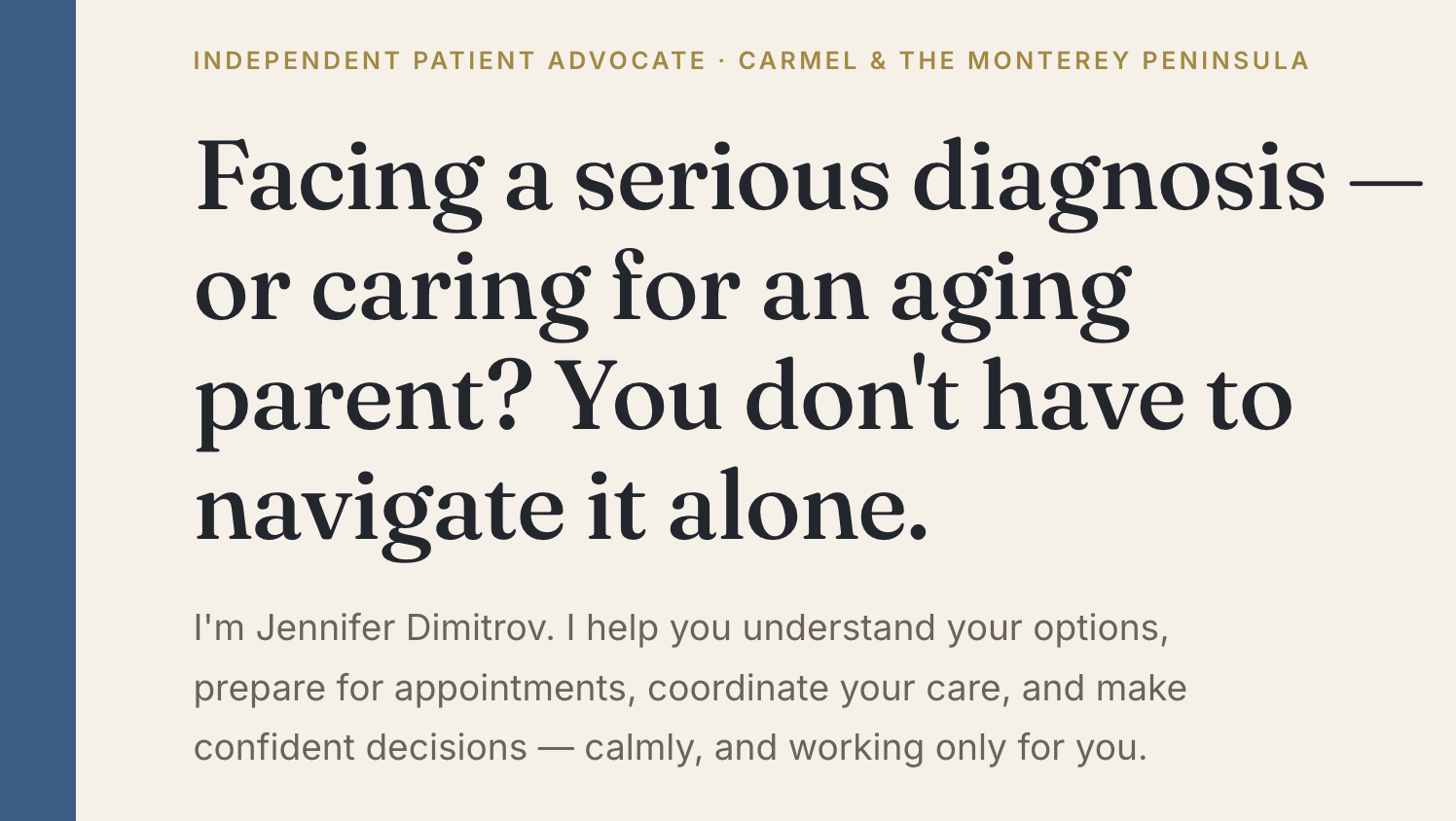 Compass Care Advocacy — landing page