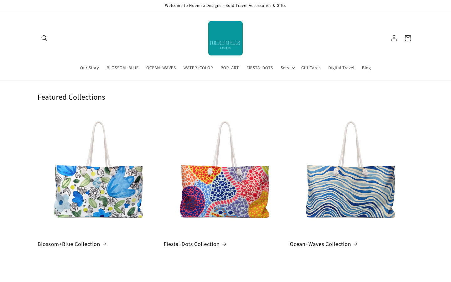 Noemsø Designs website