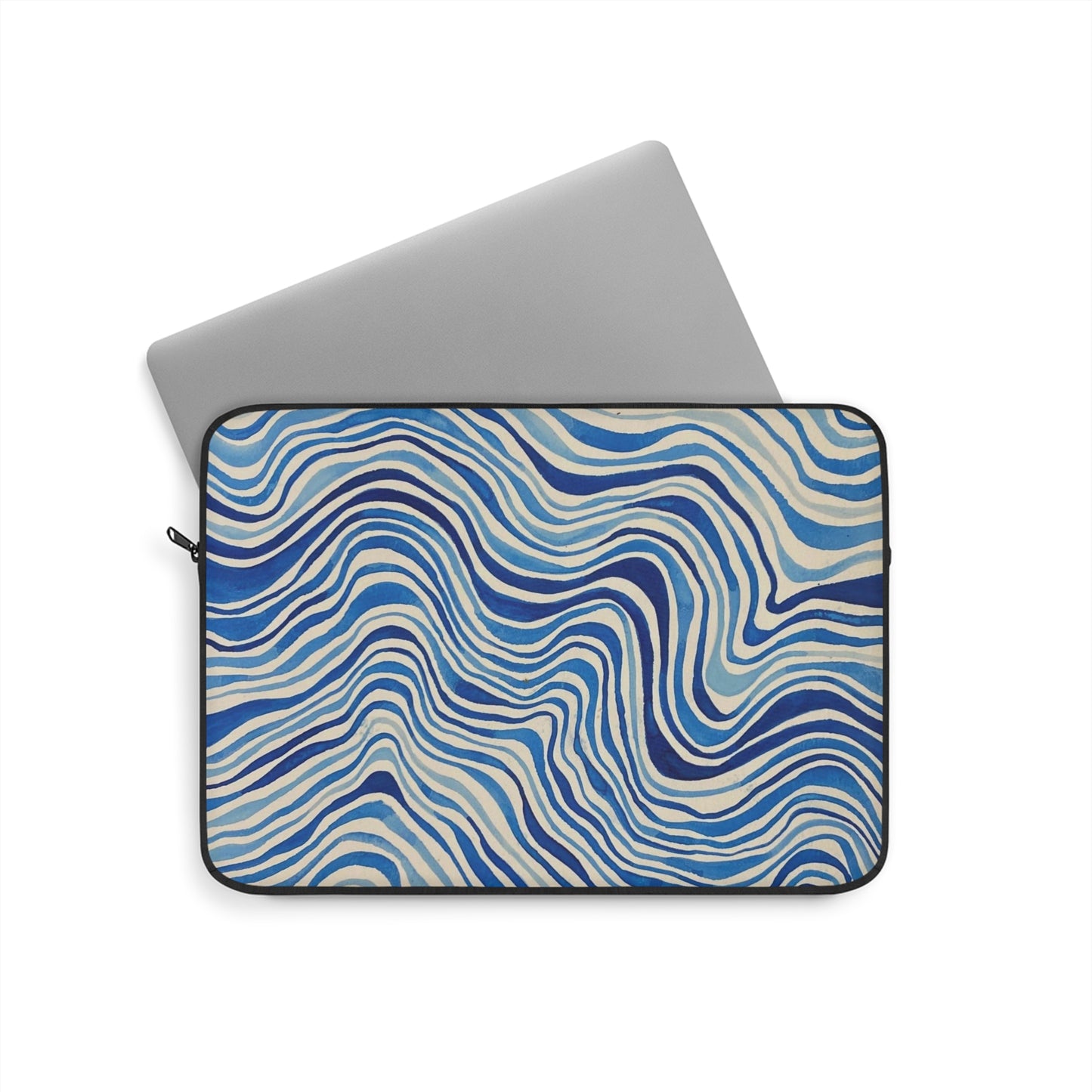 Ocean+Waves Laptop Sleeve — Coastal Wave Art Print Laptop Sleeve