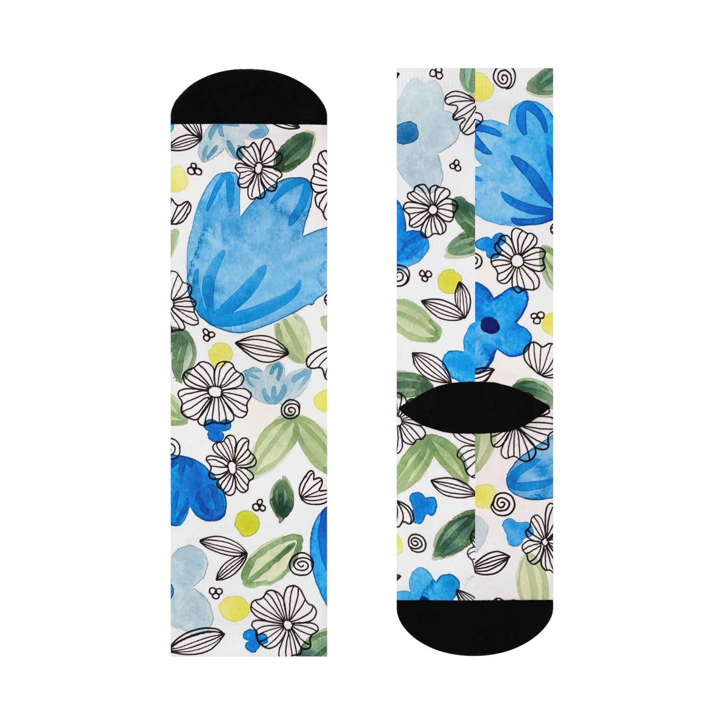 Blossom+Blue Cushioned Crew Socks