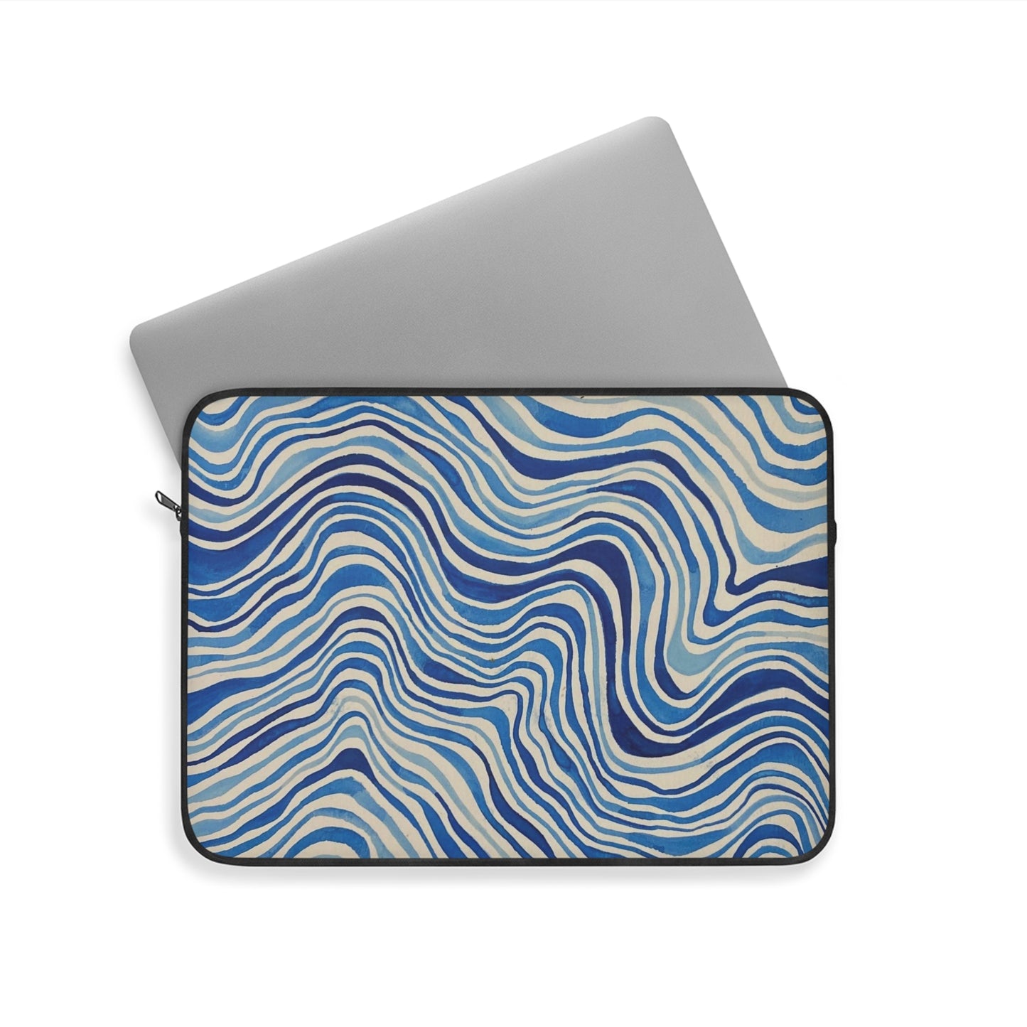 Ocean+Waves Laptop Sleeve — Coastal Wave Art Print Laptop Sleeve