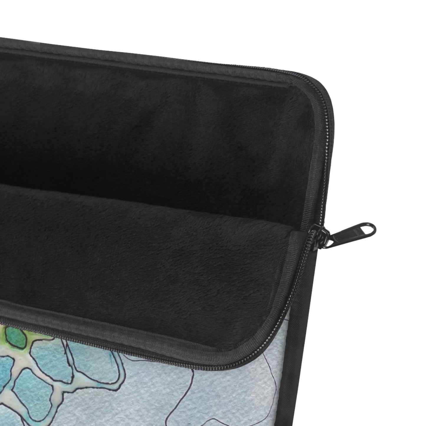 Water+Color Laptop Sleeve — Painterly Succulent Art Print Laptop Sleeve