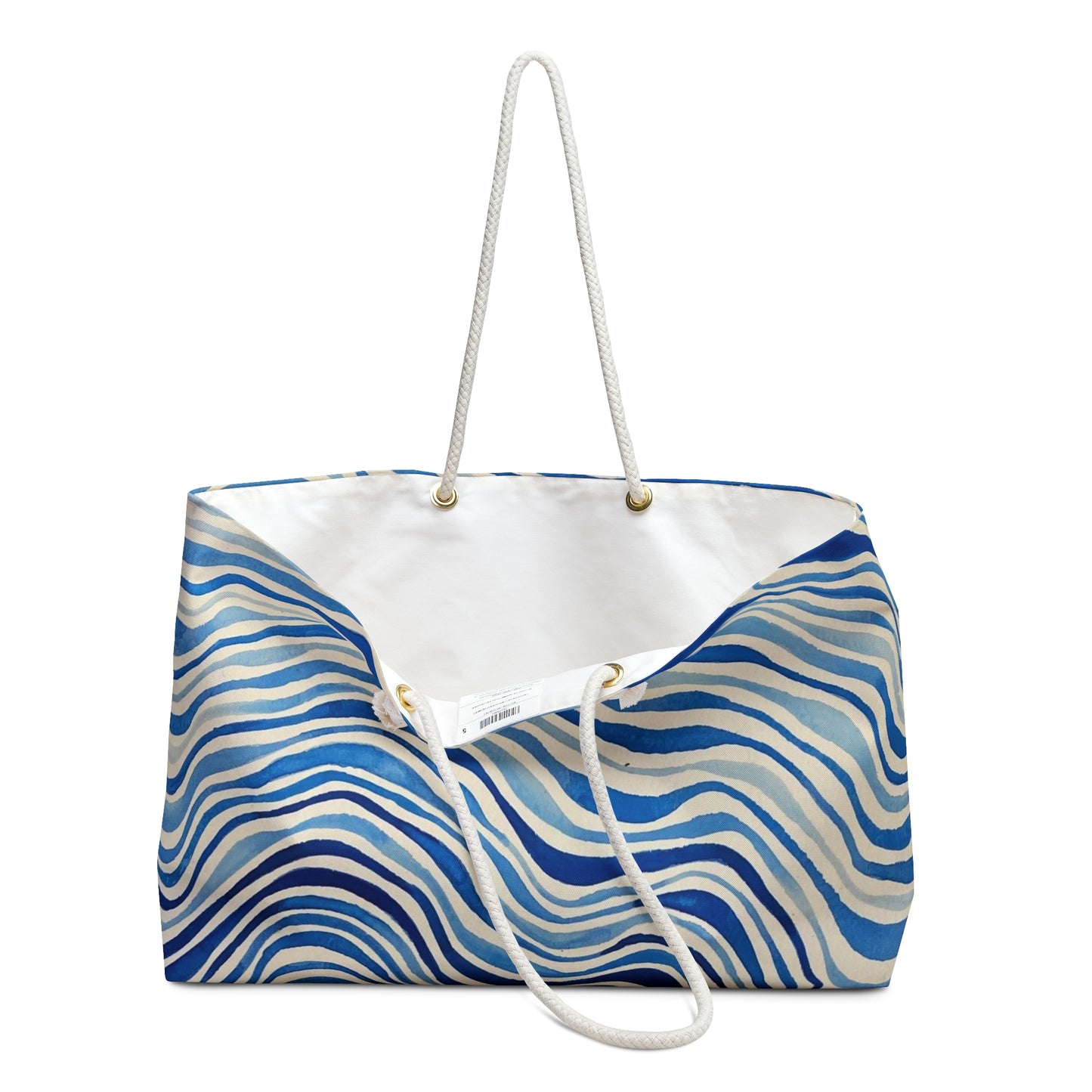 Ocean+Waves Weekender Bag - Summer Beach Waves Fun Tote for Weekend Getaways