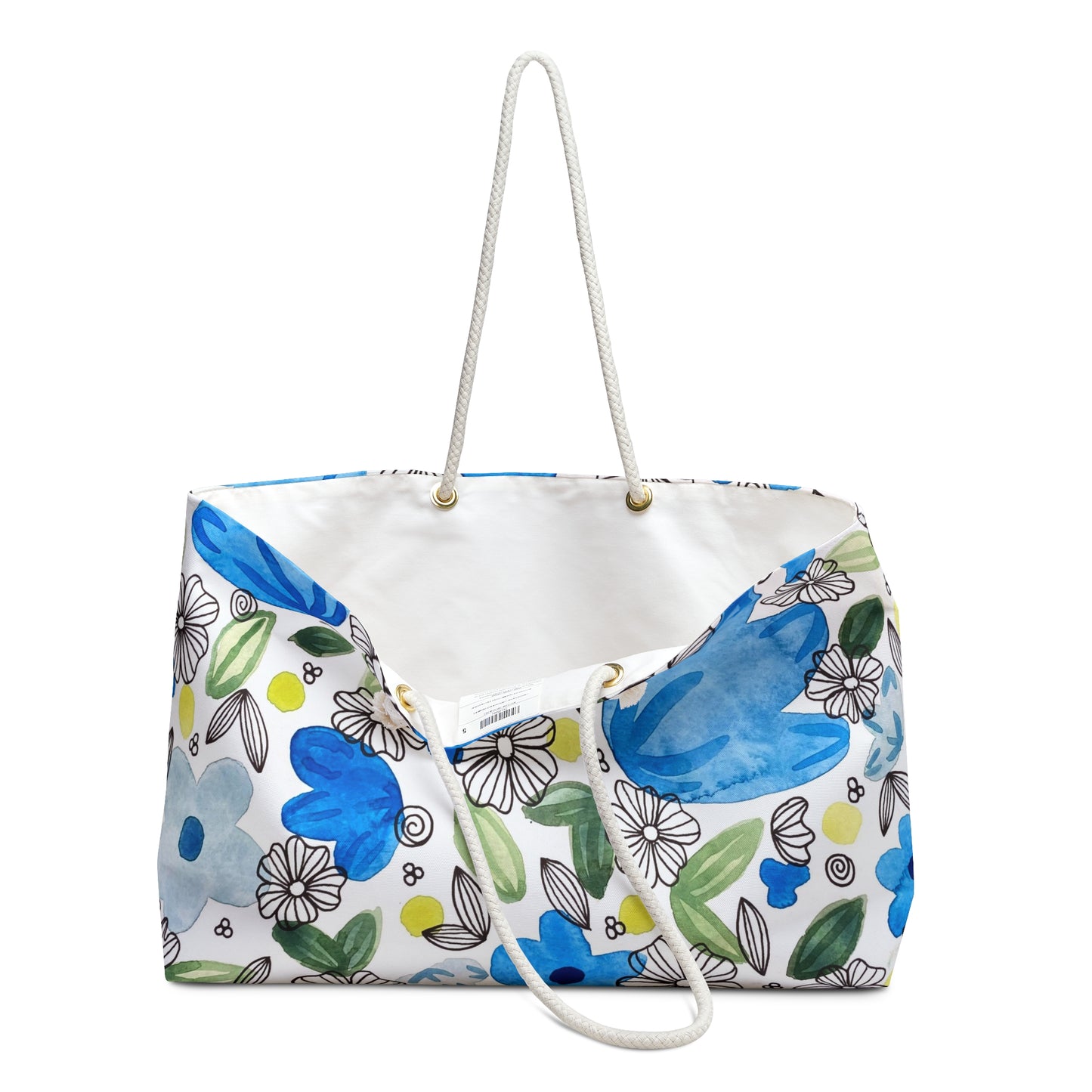 Blossom+Blue Travel Bag Blue Flower Blossom Weekender Bag