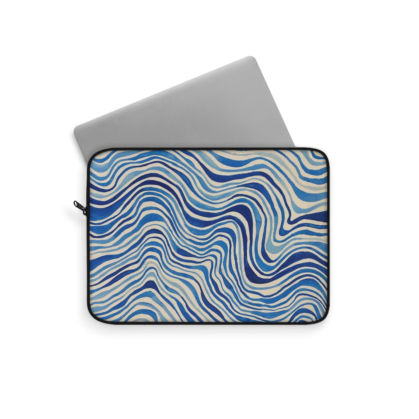 Ocean+Waves Laptop Sleeve — Coastal Wave Art Print Laptop Sleeve