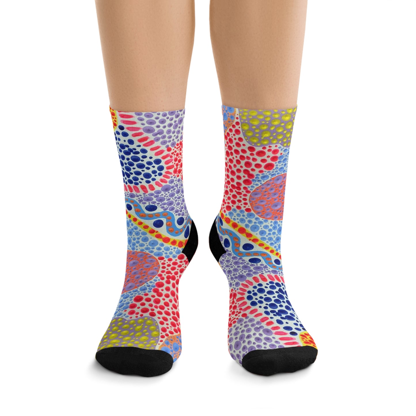 Fiesta+Dots brings playful celebration to your feet—vibrant polka dots and cheerful colors that turn everyday socks into wearable happiness. Eco-friendly construction wrapped in exclusive celebratory design—because your feet deserve both comfort and conscious fashion.