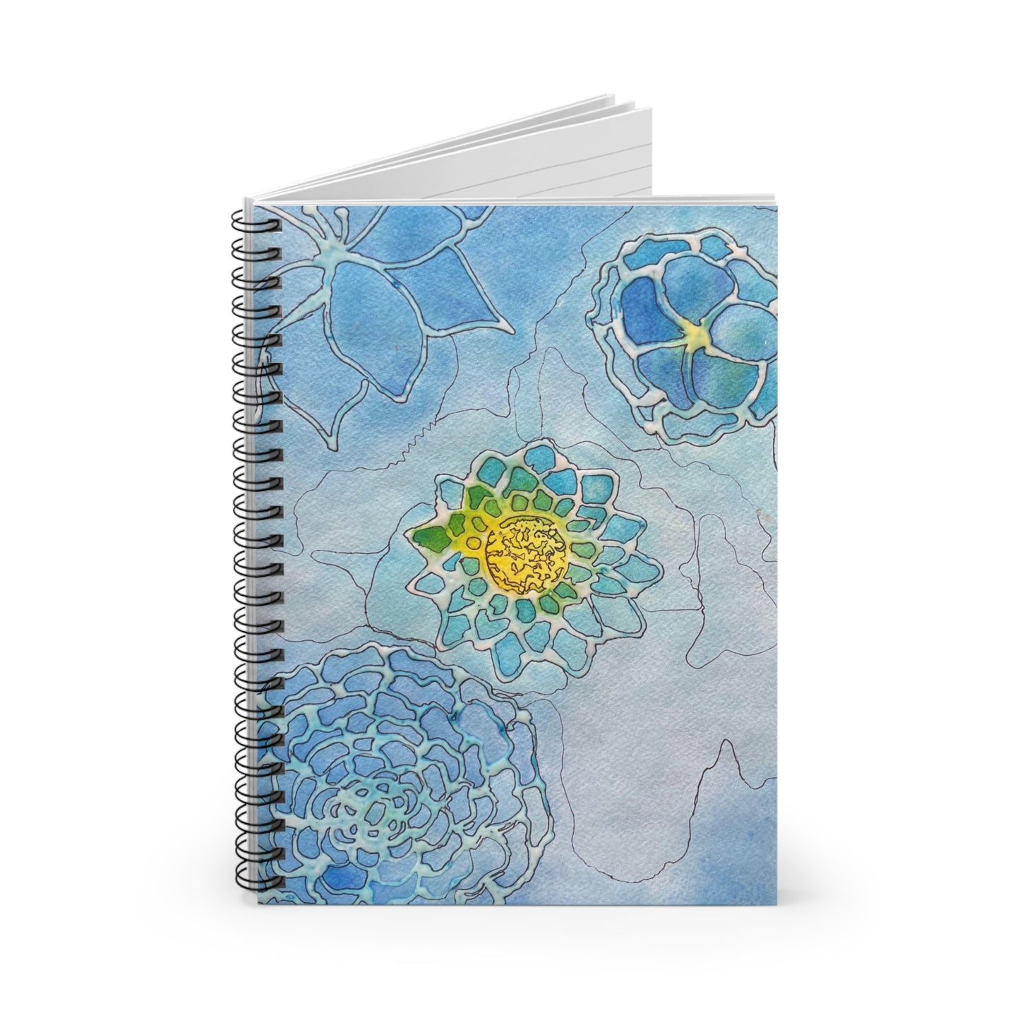 A happy and colorful journal or notebook perfect for writing, with 118 ruled line pages and a document pocket for added storage. The metal spiral gives a fancy look to the notebook and makes removing pages easy. Ideal for travelers, moms, students, writers, and anyone who loves to jot down thoughts and ideas. Great for back to school, birthdays, or as a thoughtful gift for stationery enthusiasts.
